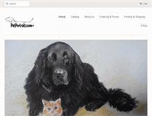 Tablet Screenshot of petportraits.com